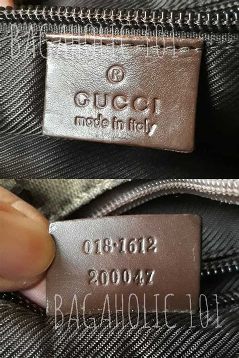 where is the serial number on a gucci bag|vintage Gucci bags authenticity.